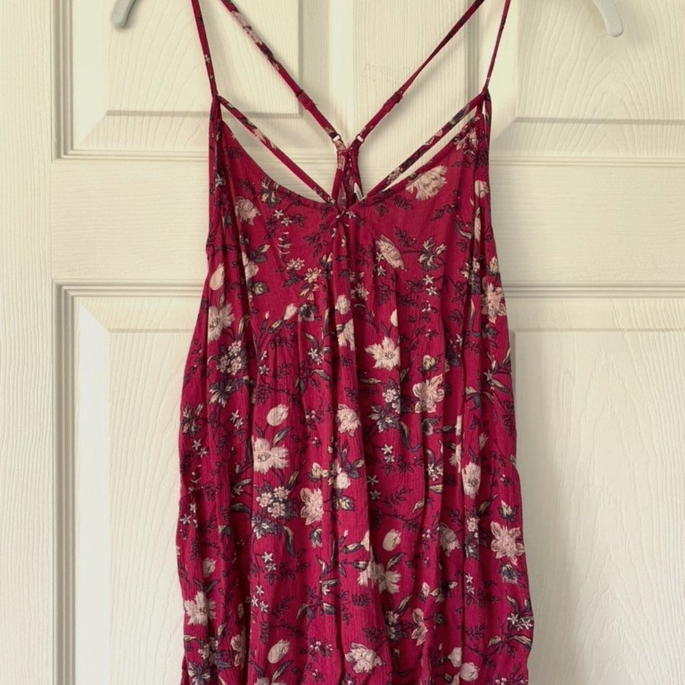 American Eagle Outfitters Floral Tank Top Size Large